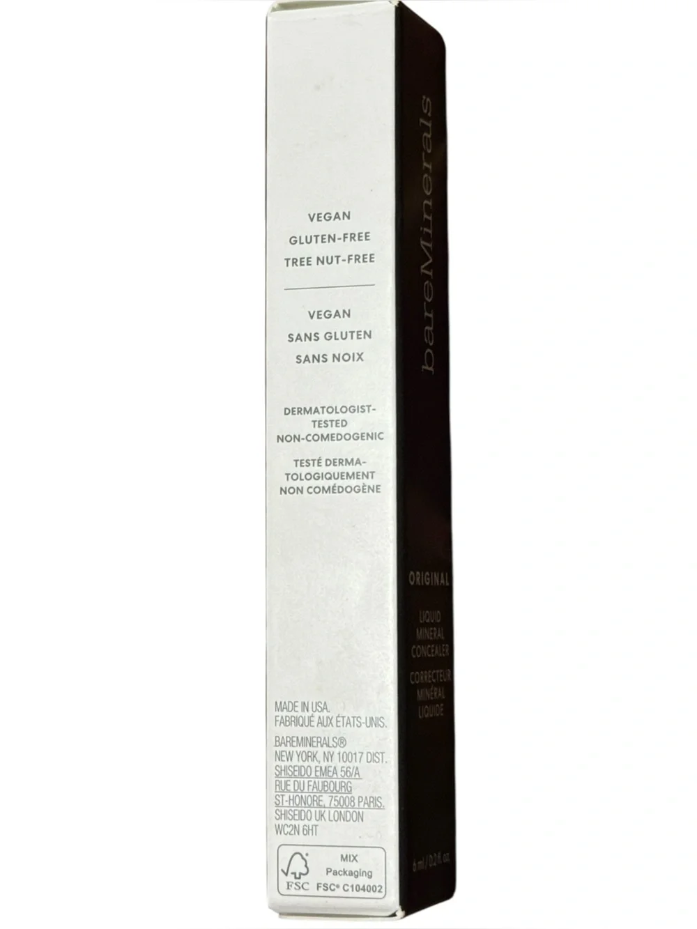 BareMinerals Liquid Mineral Concealer 6ml 0.2oz New In Box